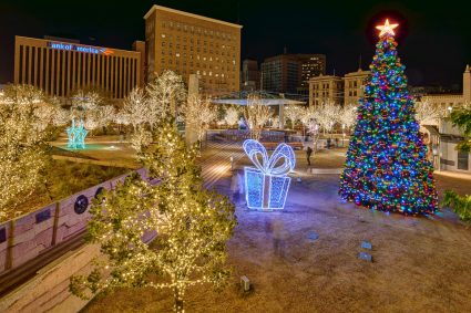 The Christmas Tree in downtown El Paso