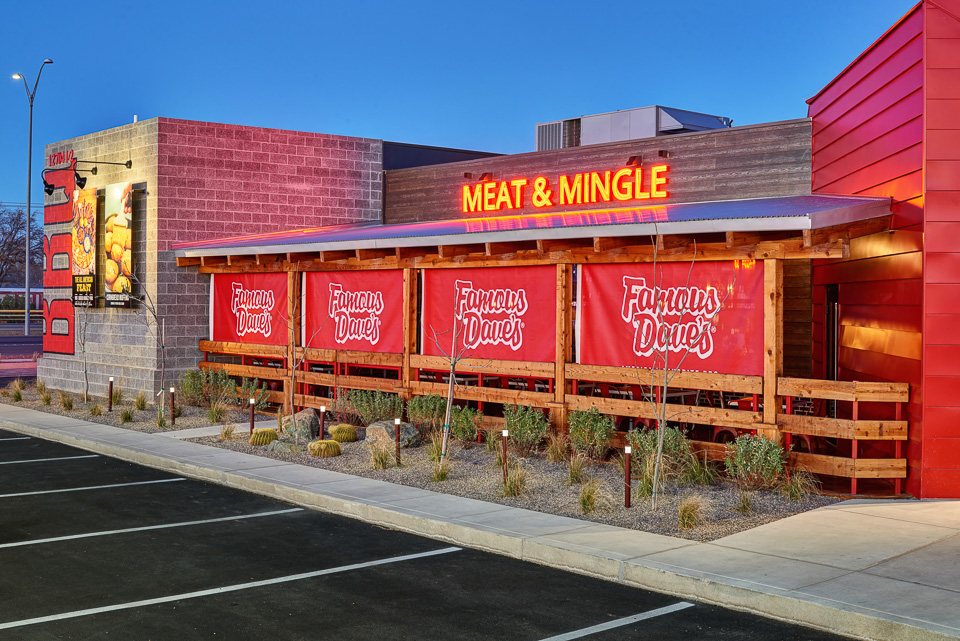 Dusk Exterior photo of Famous Dave's