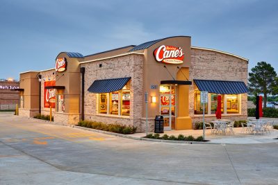 Architectural Photography of Raising Cane's in Denton, Texas - El Paso