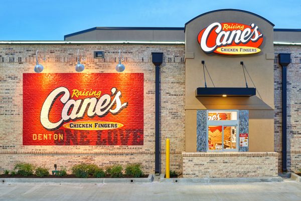 Architectural Photography of Raising Cane's in Denton, Texas - El Paso