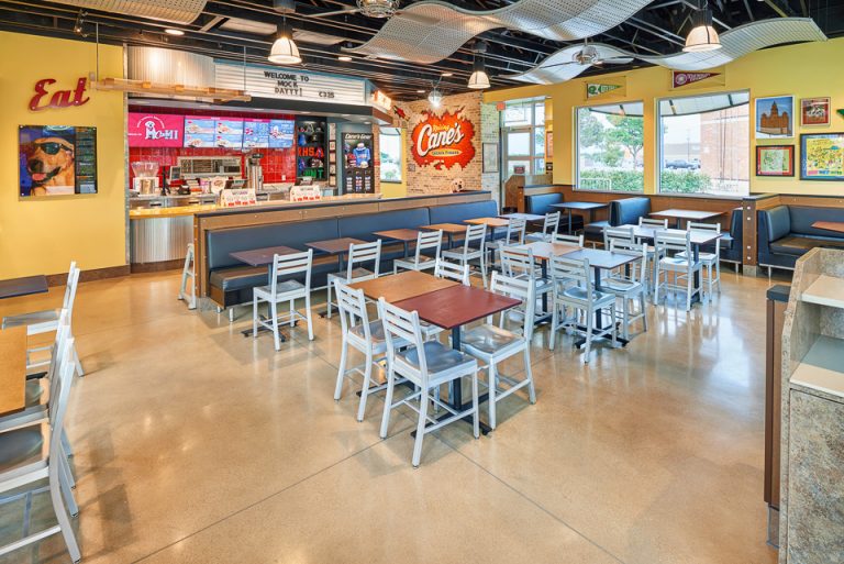 Architectural Photography of Raising Cane's in Denton, Texas El Paso