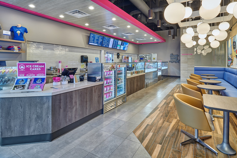 Interior Design Photography of Baskin Robbins