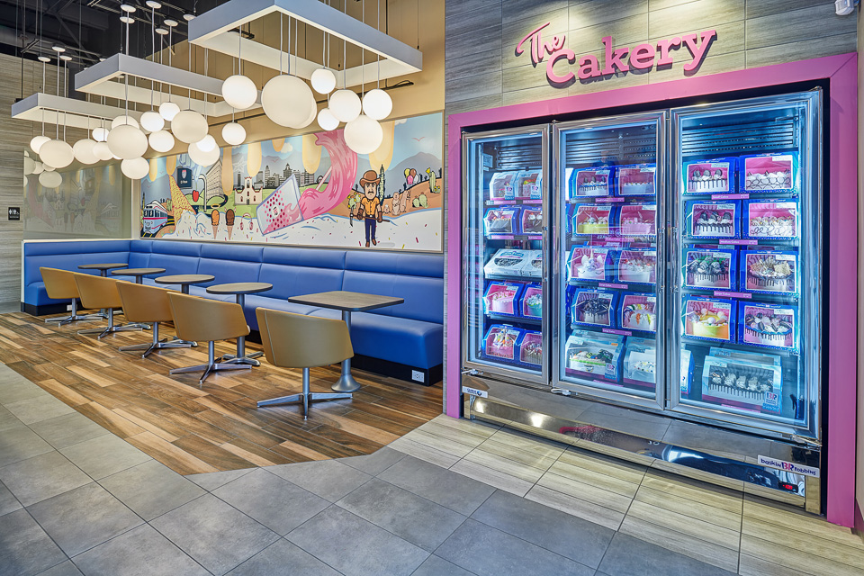 Interior Design Photography of Baskin Robbins