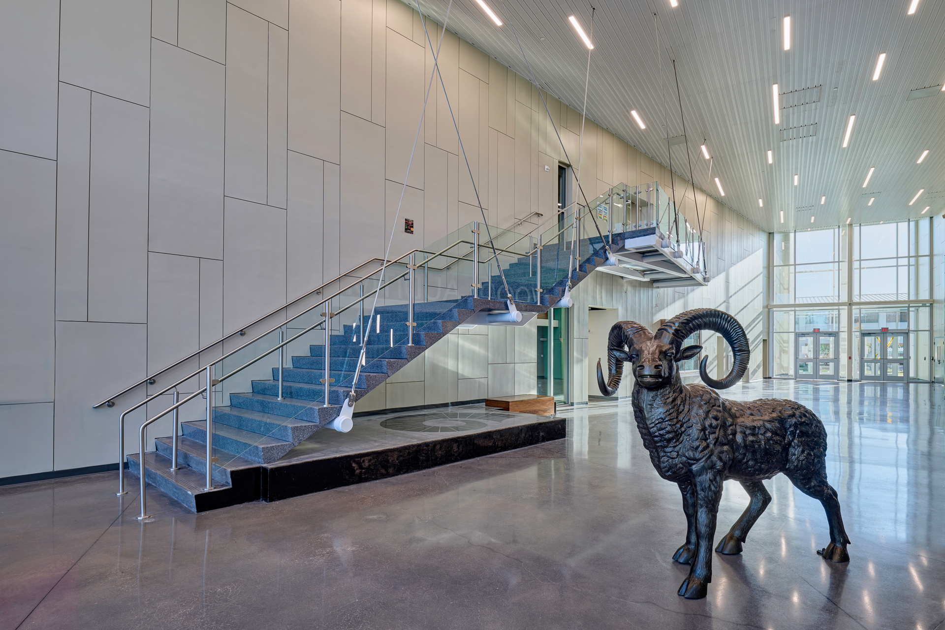 Interior Architectural Photography of Montwood High School in El Paso, Texas
