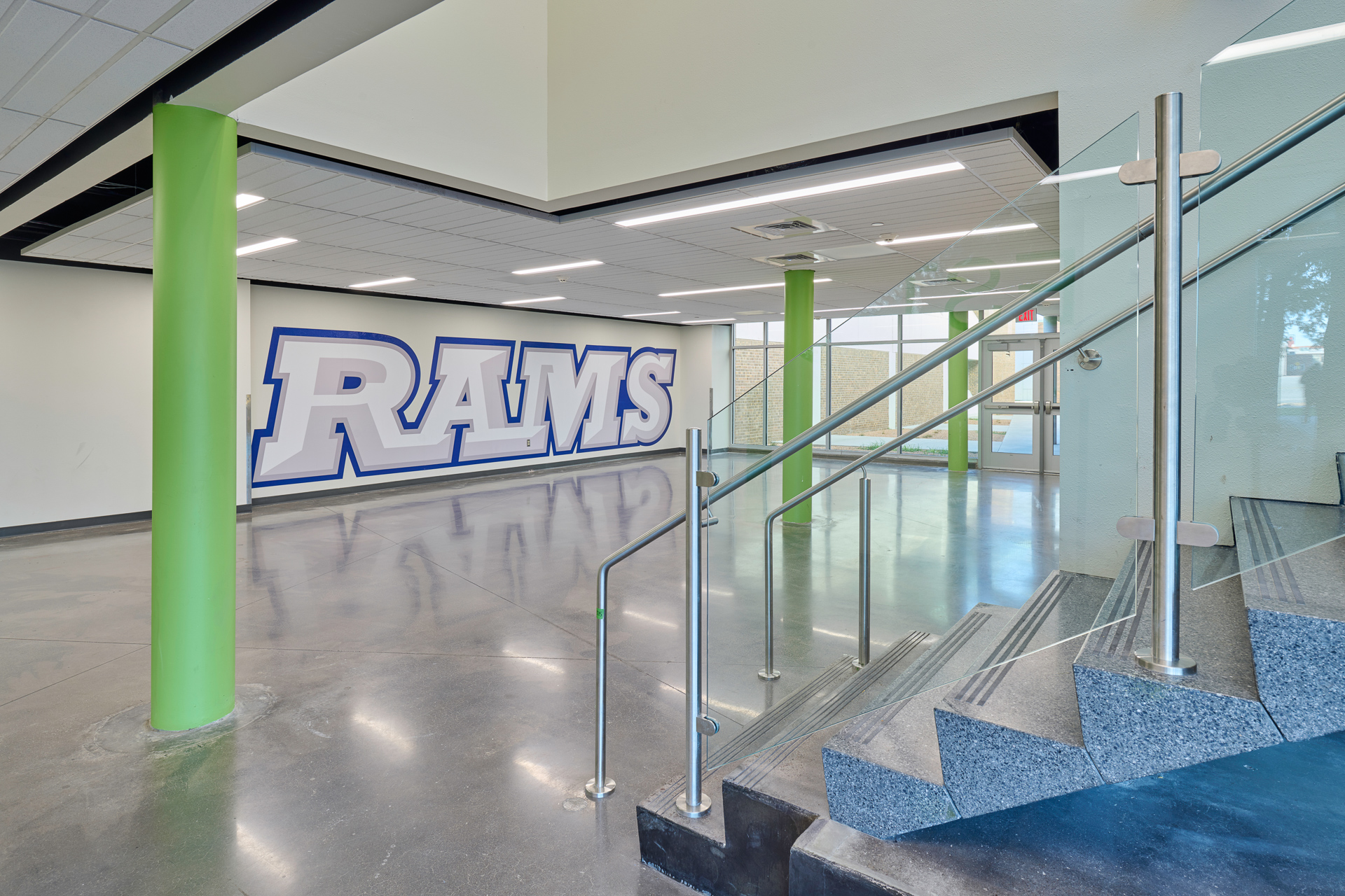 Interior Architectural Photography of Montwood High School in El Paso, Texas