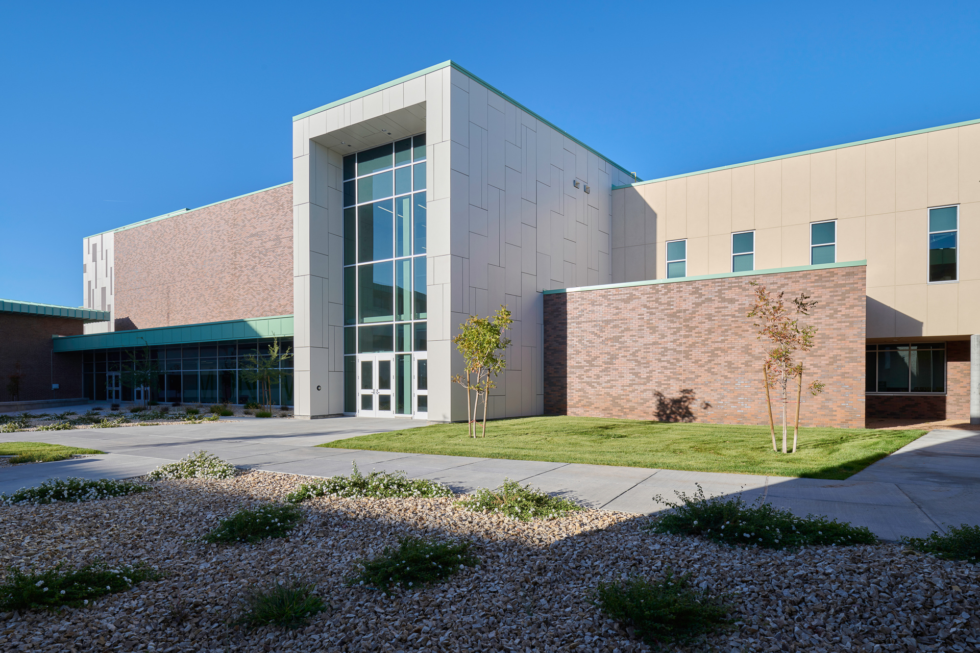 Architectural Photography of Montwood High School in El Paso, Texas