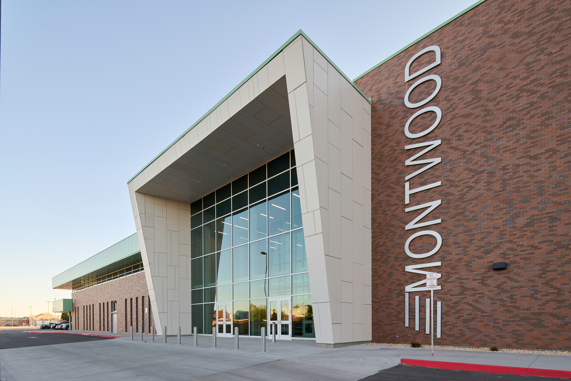 Architectural Photography of Montwood High School in El Paso, Texas