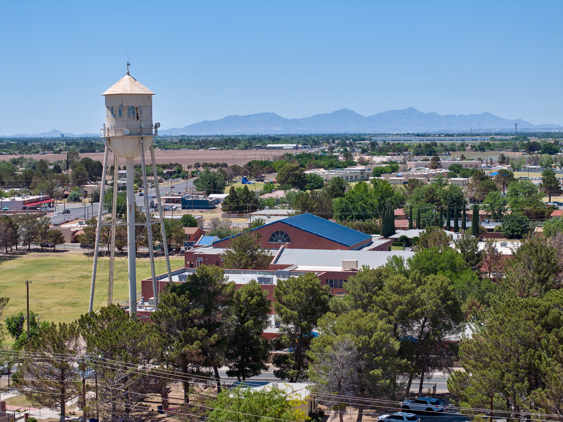 Aerial view of Clint Texas