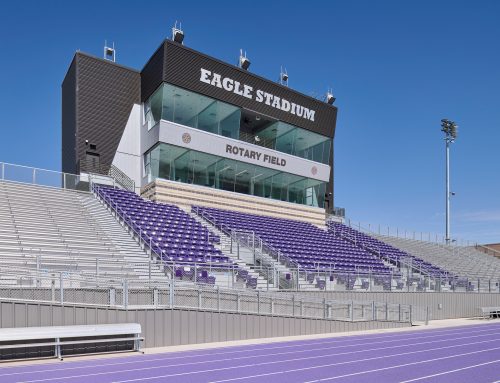 Architectural and Aerial Photography of the New Pecos High School Stadium