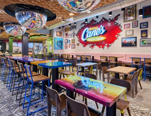 Architectural Photography of Raising Cane’s in Miami Beach Florida