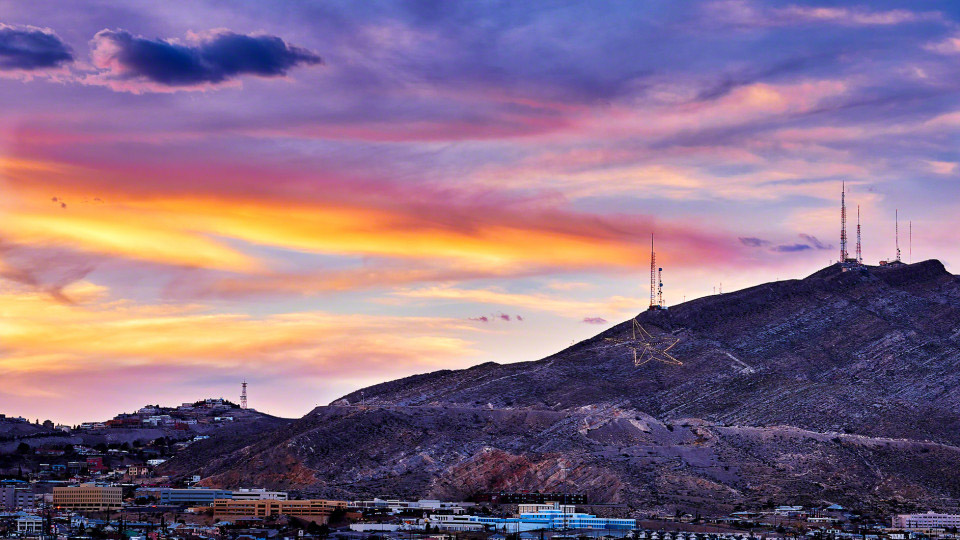Sunset in El Paso, Texas