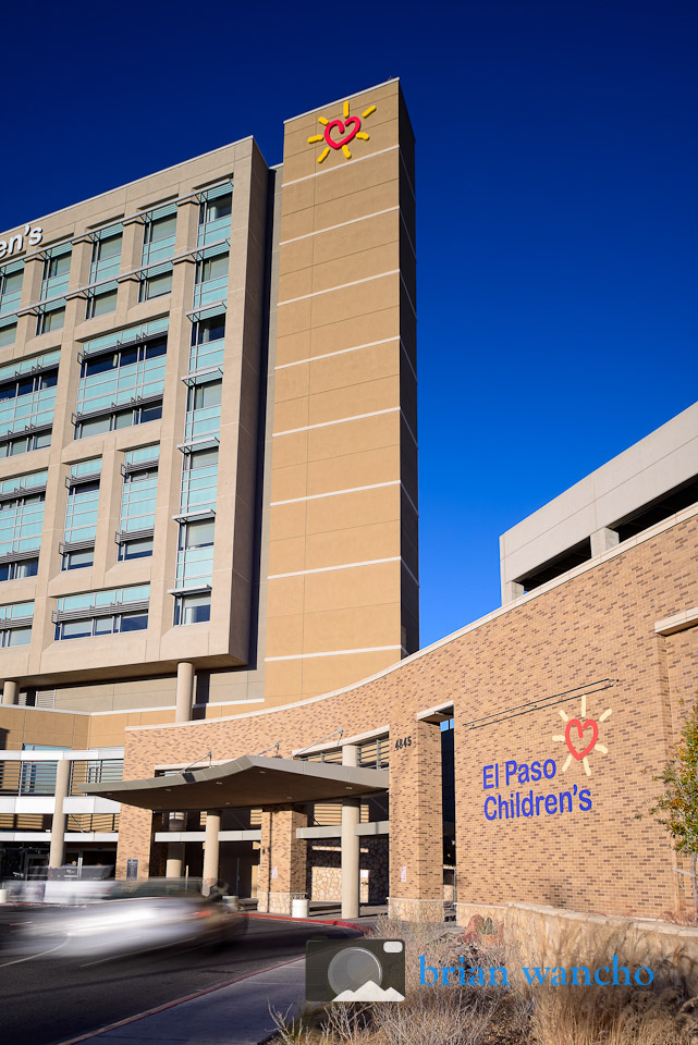Creative architectural photography for El Paso Children's Hospital
