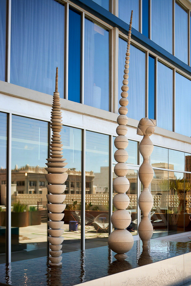Sculpture at El Paso's Hotel Indigo