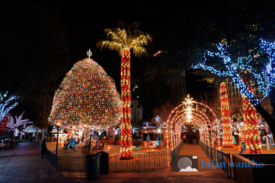 Christmas Lights in San Jacinto Plaza