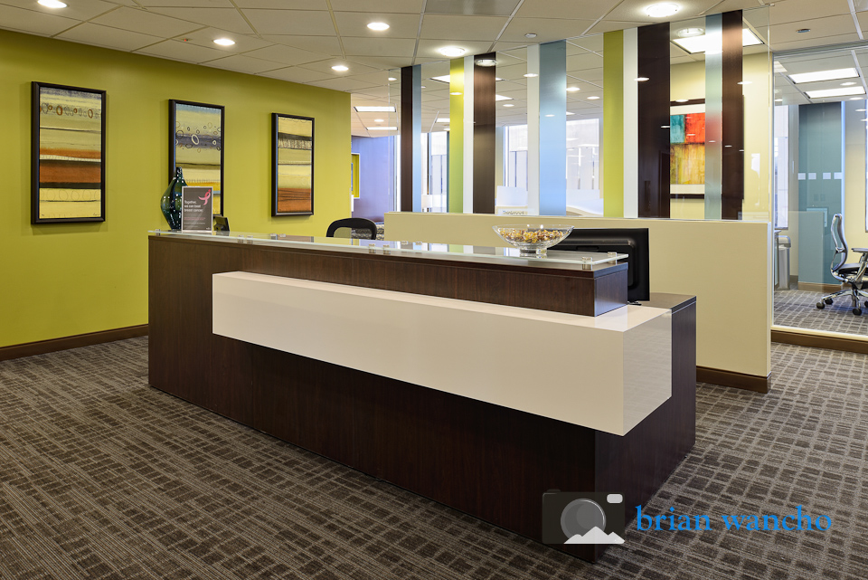 Reception area at Regus office in El Paso