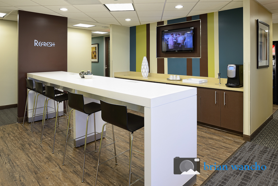 Refresh station at Regus office in El Paso