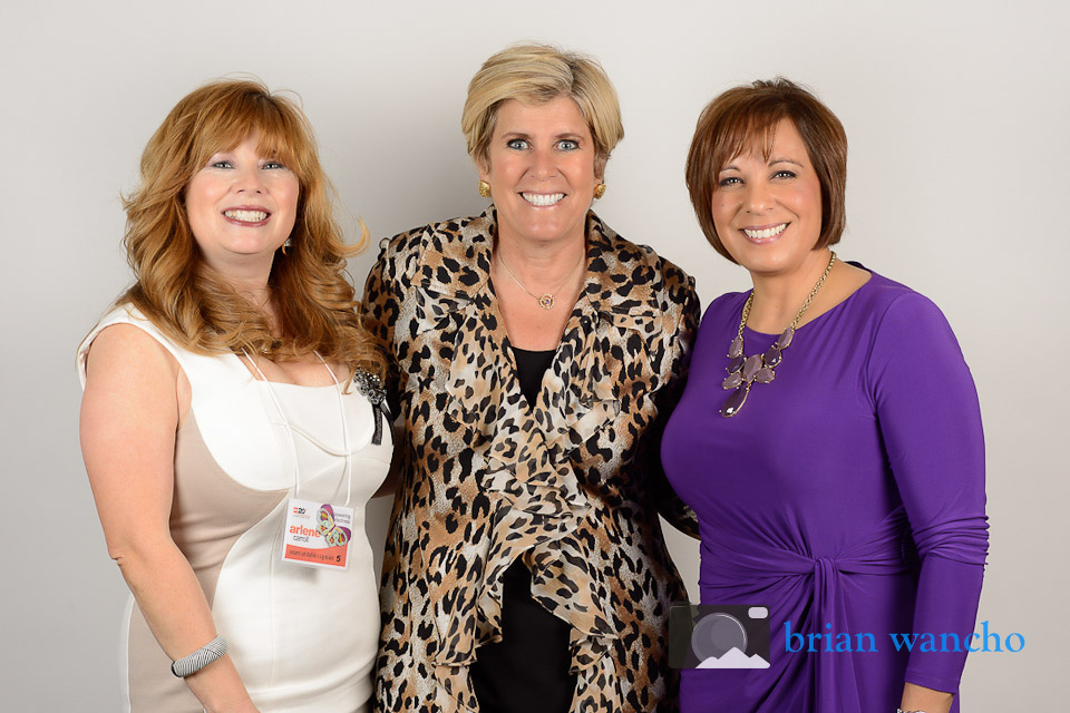 Mobile portrait studio - Suze Orman at YWCA Women's Luncheon