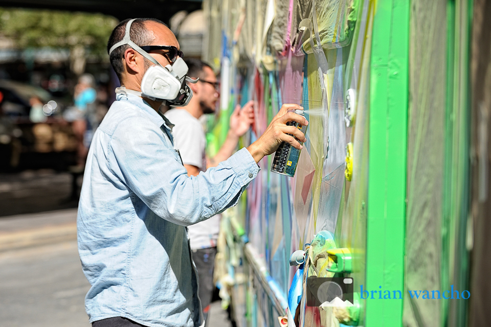 Editorial Photography in El Paso - Sun Metro Art Bus at Chalk the Block 2012