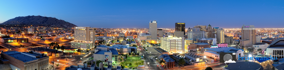 Panoramic image of El Paso Texas