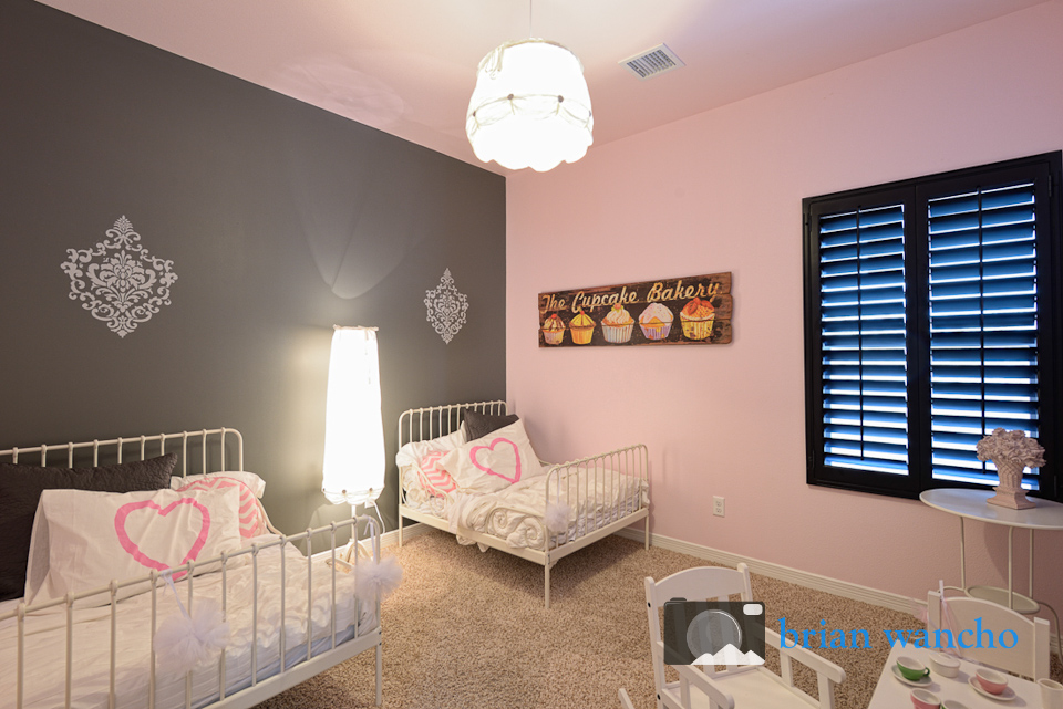 Bedroom in El Paso model home.