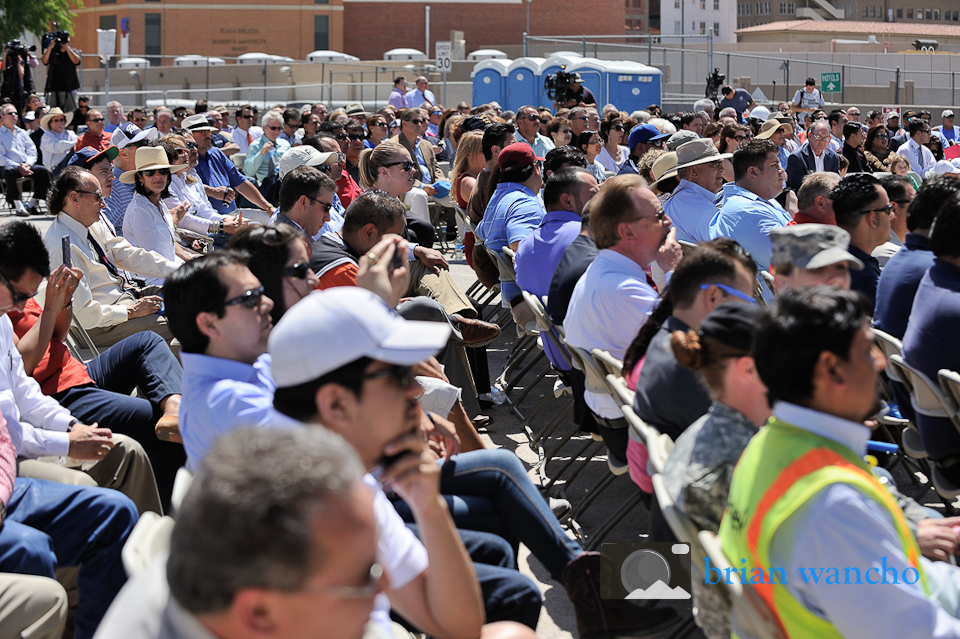 The Crowd at the Groundbreaking Ceremony