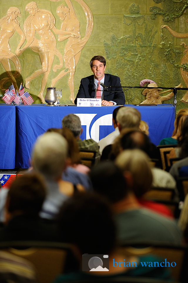 Event Photographer in El Paso - Beto O'Rourke at the Telemundo Debate