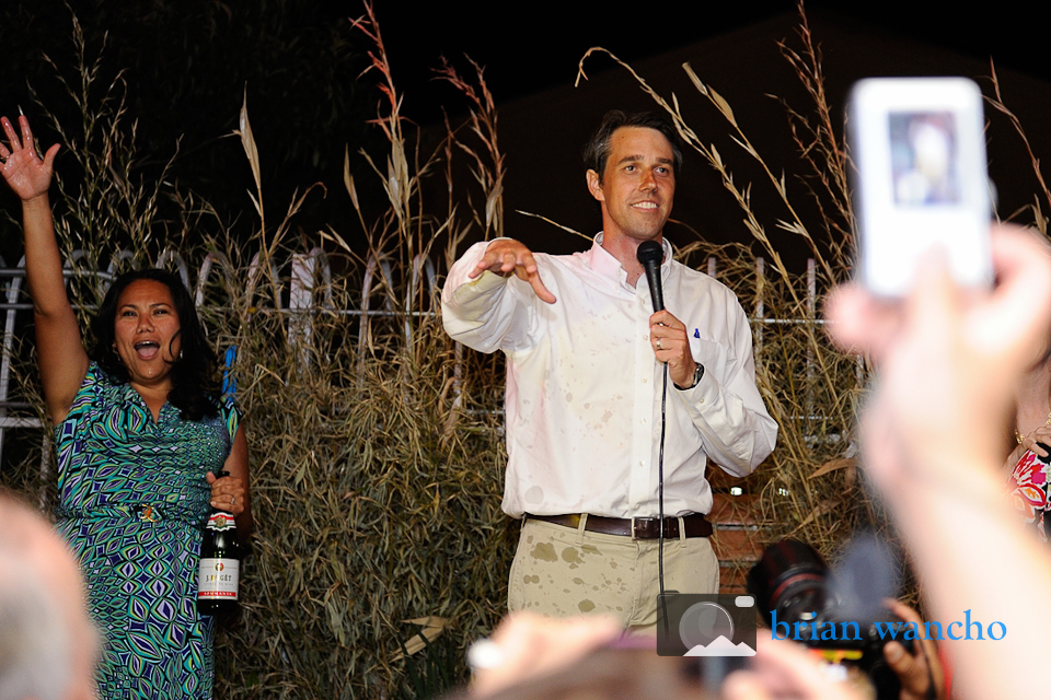Beto O'Rourke Election Night event photography