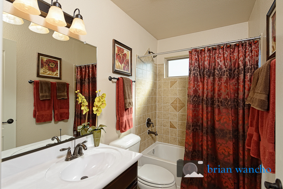 Bathroom in a model home